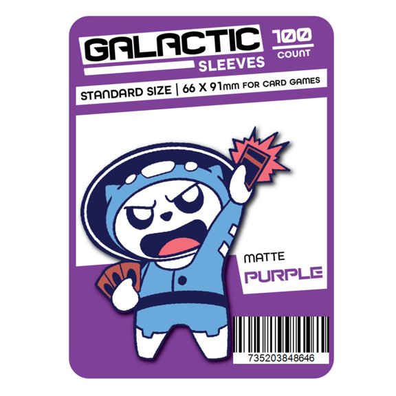 Galactic Toys Sleeves Matte Purple Standard Size Card Sleeves 100ct