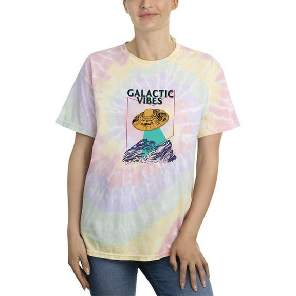 Galactic Vibes Ufo Tie Dye Spiral Women -Image by Shutterstock, Female Large