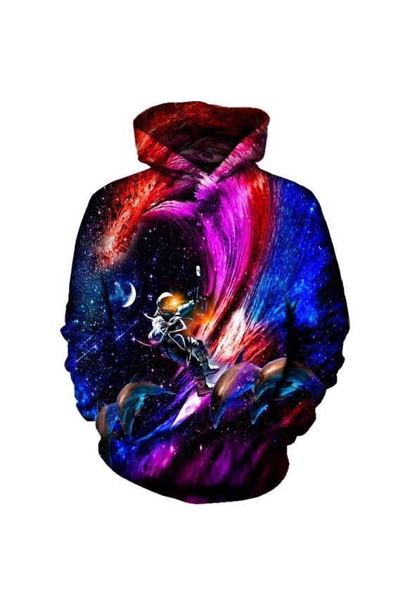 Galactic Waves All Over Print Unisex Tee Sweatshirt Hoodie