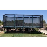 Galactic Xtreme 10x23 FT Outdoor Rectangle Trampoline with Net Enclosure 750Lbs Heavy Weight Jumping Capacity - Outdoor Gymnastics Trampolines for Adults and Kids