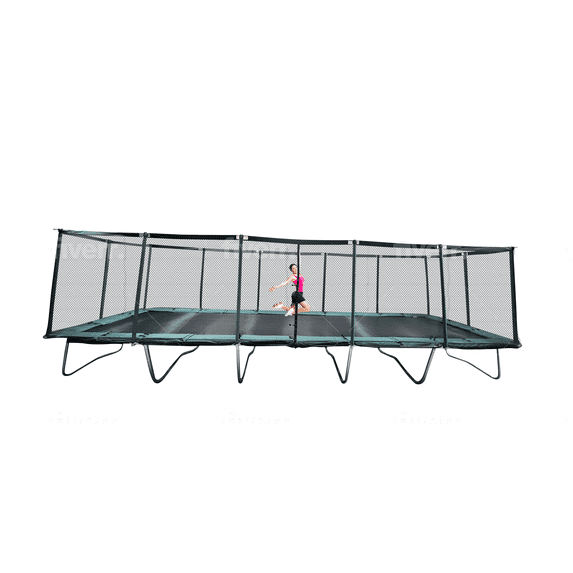Galactic Xtreme 10x30 ft Outdoor Rectangle Trampoline, 750Lb Capacity ...