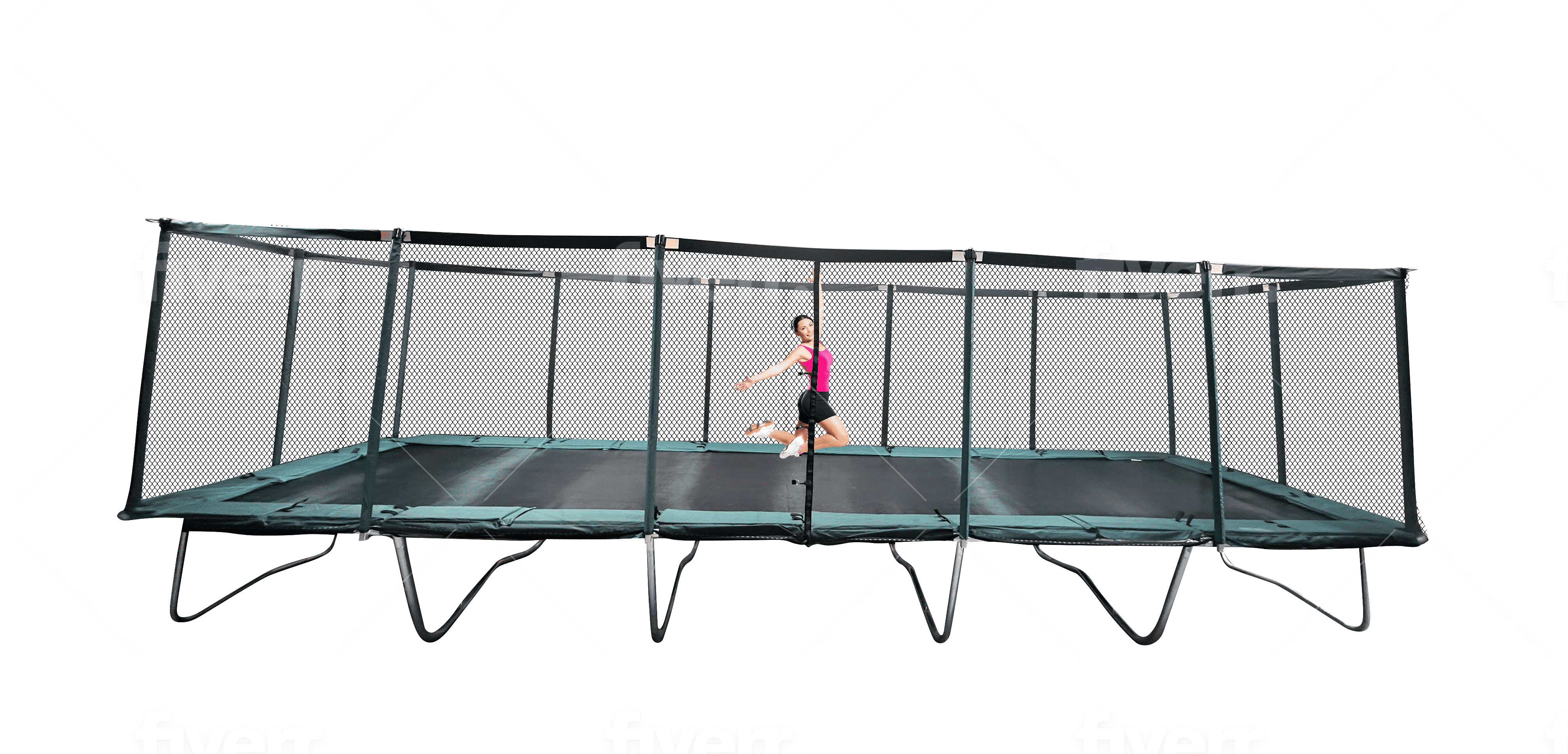 Galactic Xtreme 10x30 FT Outdoor Rectangle Trampoline with Net