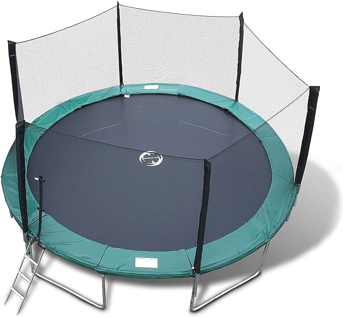 Galactic Xtreme 15 FT Outdoor Round Trampoline with Net Enclosure