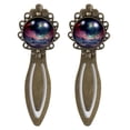 thumbnail image 1 of Galactic space Book Marks and Accessories: Vintage Copper-Colored Lace Bookmarks - Set of 2, 1 of 5