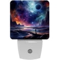 thumbnail image 1 of Galactic space LED Square Night Lights - Energy Efficient and Stylish Bedroom Lighting Solution, 1 of 6