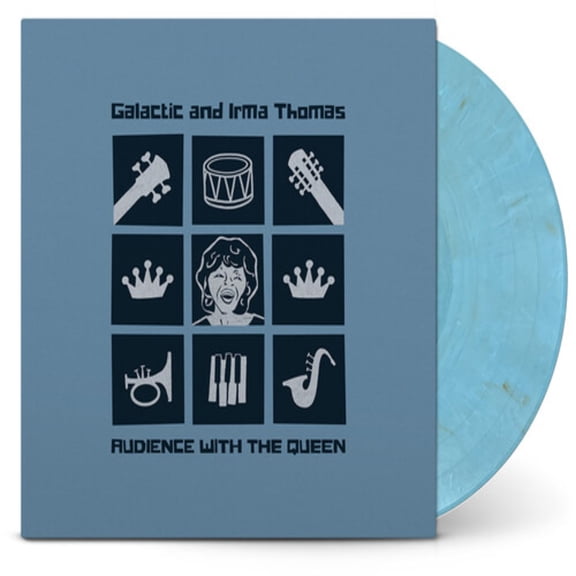 Galactic with Irma Thomas Audience With The Queen (Indie Exclusive, Sky Blue and Gold Colored Vinyl) Records & LPs