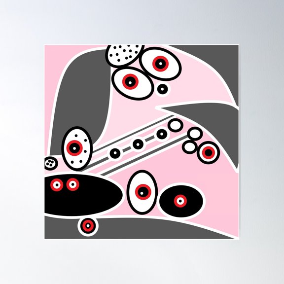 Galah Poster Wall Art, Modern Wall Decor For Living Room Bedroom, 30x30 UNFRAMED