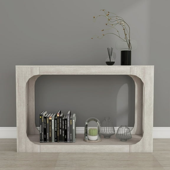 Galano Doyle Console Table - Dusty Grey Oak