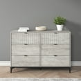 thumbnail image 1 of Galano Zaffy 6-Drawer Wide Dresser / Sideboard – Dusty Grey Oak, 46.5 in W × 15.7 in D × 31.7 in H, 1 of 14