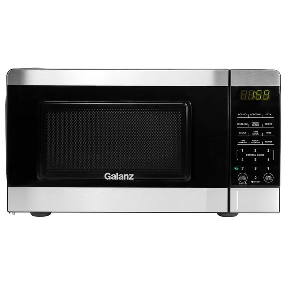 Galanz 0.7 cu ft Countertop Microwave Ovens in Silver