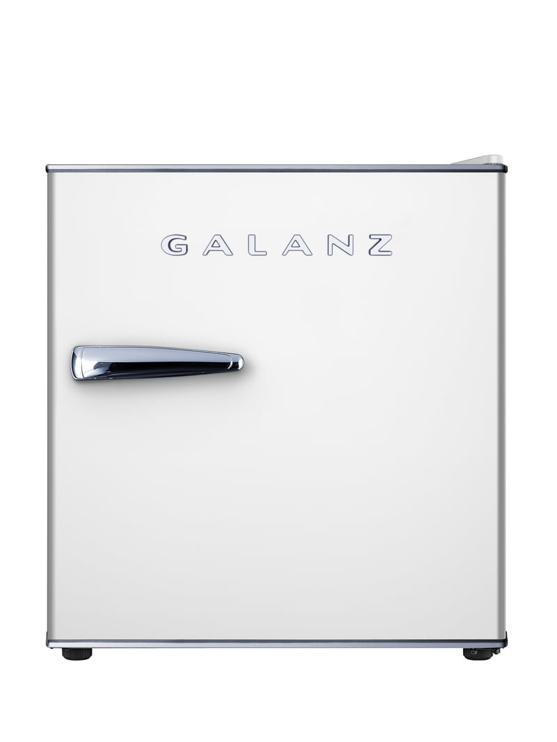 Galanz 1.7 Cu ft Mini Fridge Retro, White, New, Width 17.48