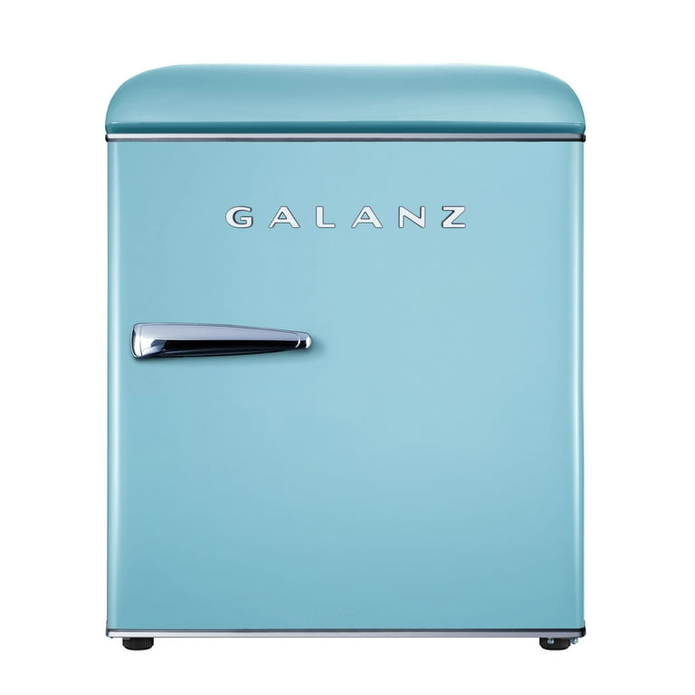 Galanz 4.6. Cu ft Two Door Mini Refrigerator, Stainless Steel