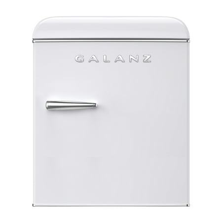Galanz 1.7 Cu ft Retro Mini Fridge, White, Estar, New