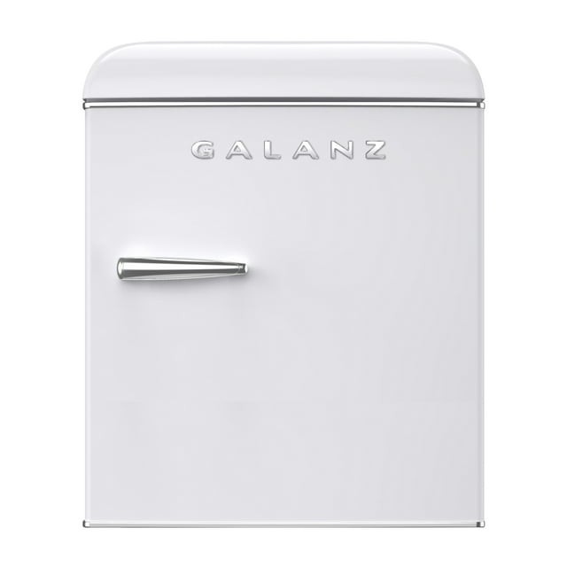 Galanz 1.7 Cu ft Retro Mini Fridge, White, Estar, New