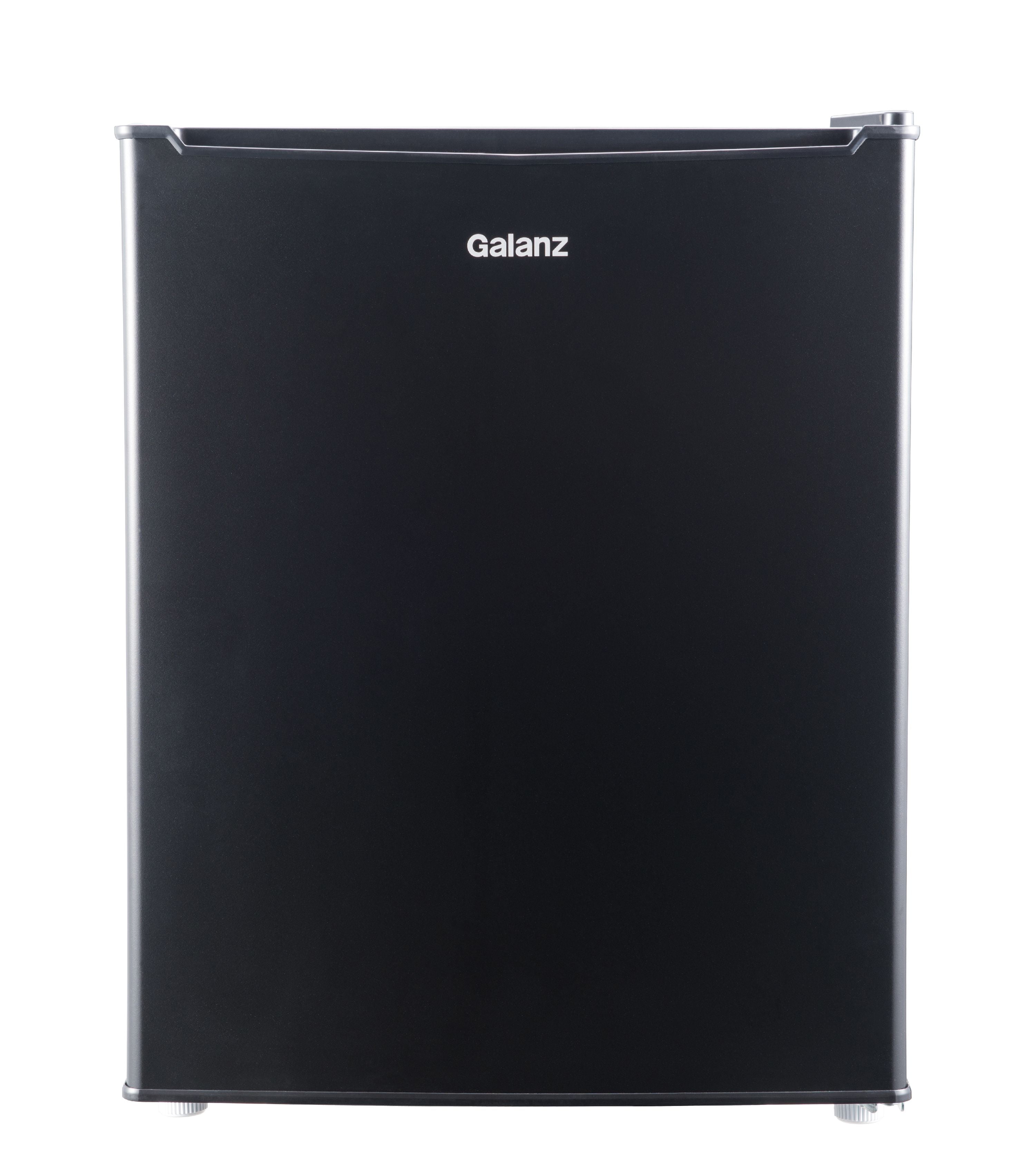 Galanz 2.7 Cu Ft Single Door Mini Fridge Black - compact, Energy-efficient refrigerator ideal for dorms, offices, and small spaces