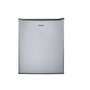 Galanz 2.7 Cu ft One Door Mini Fridge, Stainless Steel Look, New, Width 19.1"