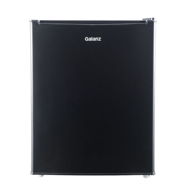 Galanz 2.7 Cu ft Single Door Mini Fridge, Black, Estar, New, Width