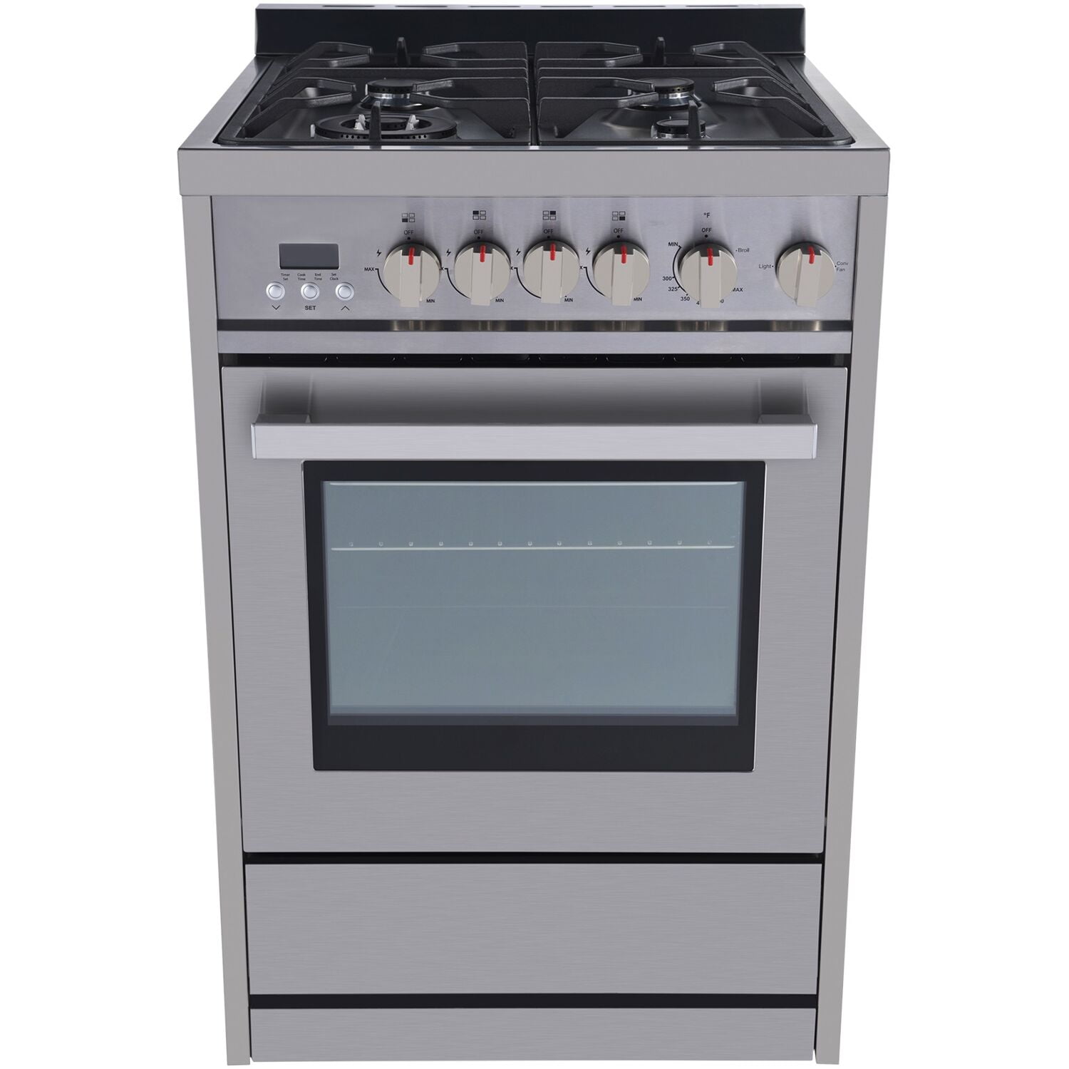Galanz 24In. Gas Slidein Range in Stainless Steel