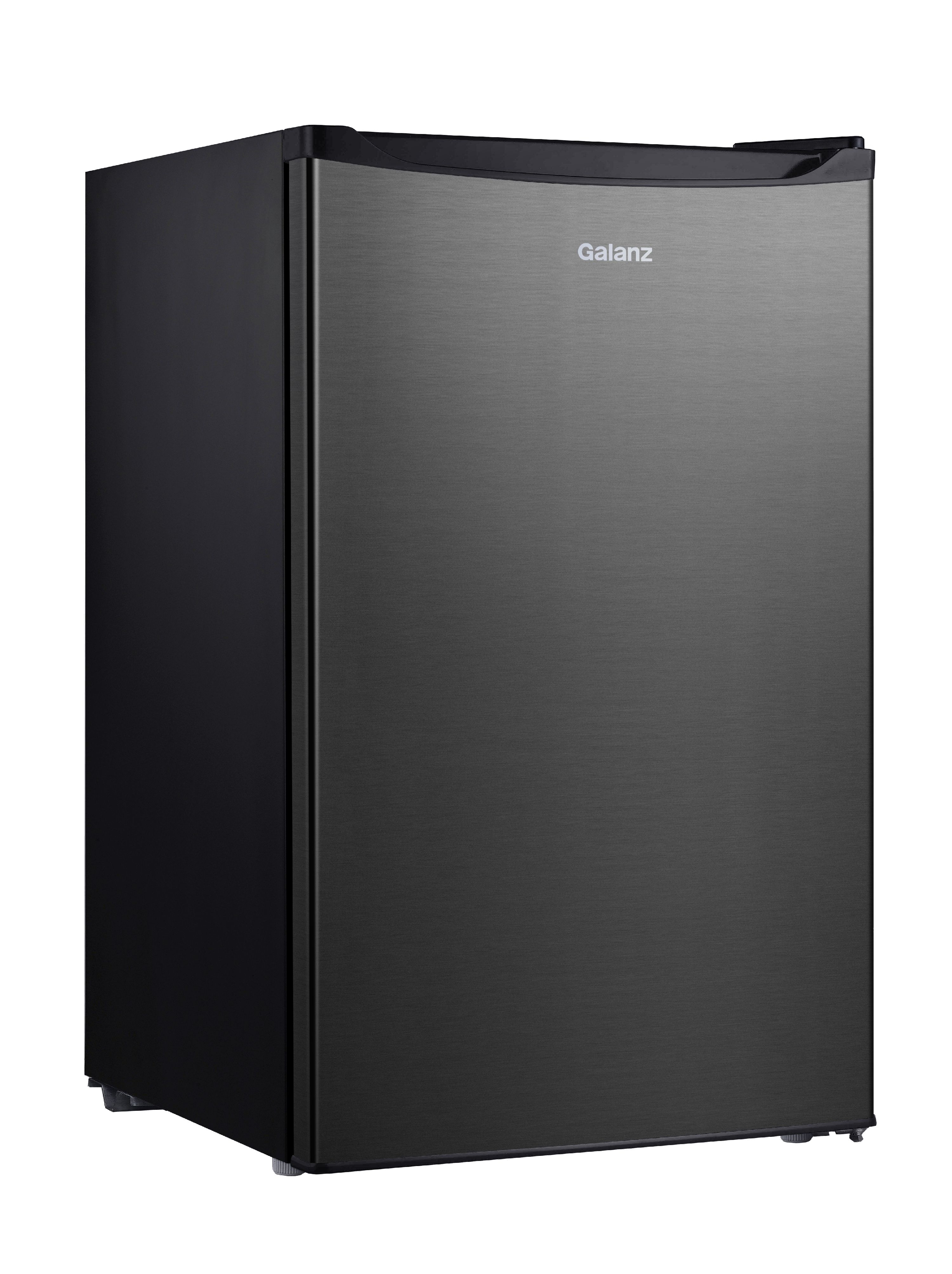 Galanz 4.3 Cu. Ft. Single Door Mini Fridge GL43S3, Black Stainless