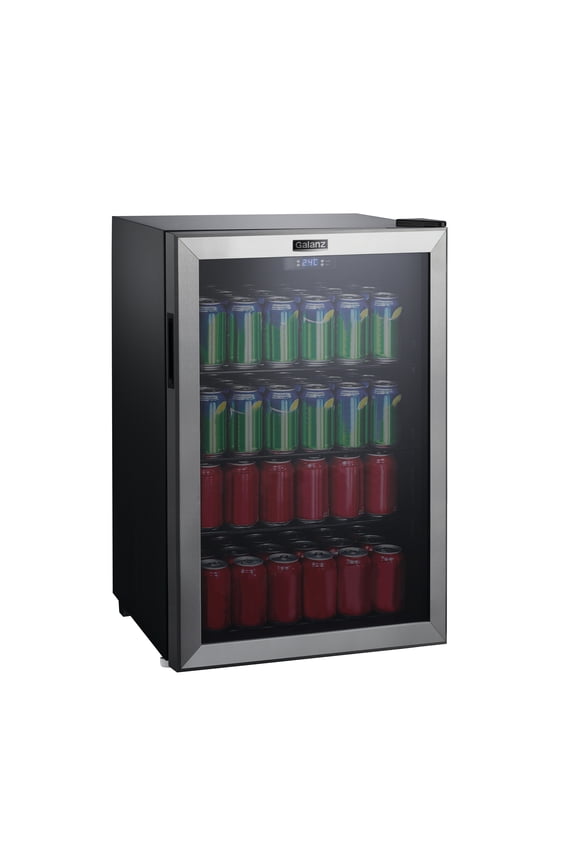 4.5 Cu ft 152 Can Beverage Center Mini Fridge, Stainless Steel, New
