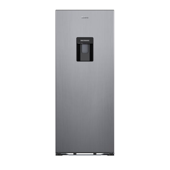 Galanz 6.5 Cu Ft Compact Refrigerator with Water Dispenser Single Door Mini Fridge, Stainless Steel Look, ENERGY STAR