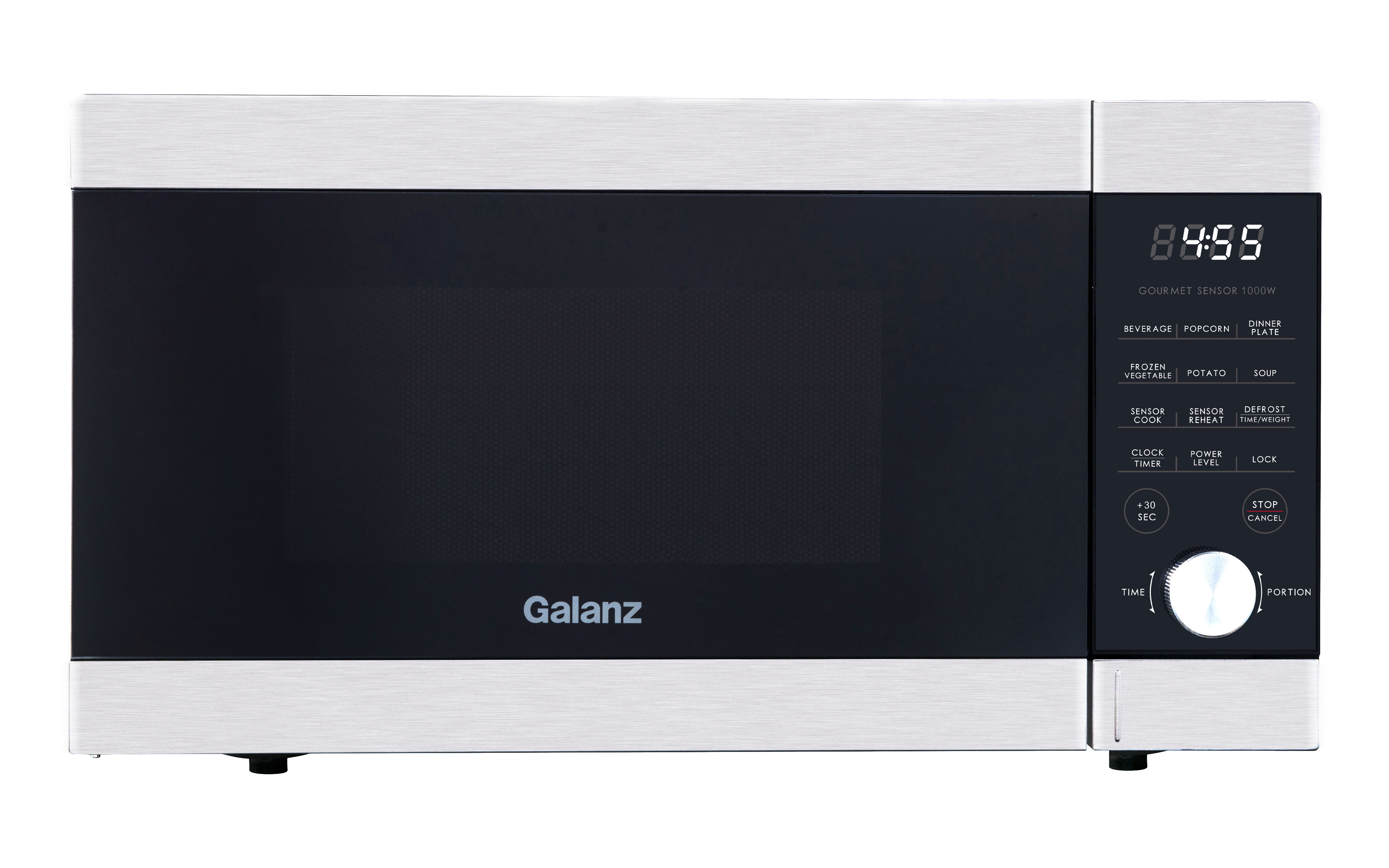 Galanz Express Wave 1.1 cu. ft. Sensor Cook Countertop Microwave Oven, 1000 Watts, Stainless Steel, New - image 1 of 10