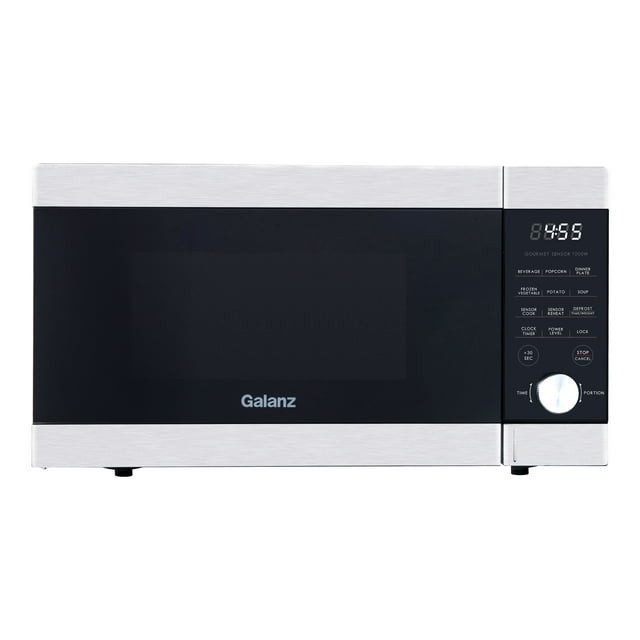 Galanz Express Wave 1.1 cu. ft. Sensor Cook Countertop Microwave Oven, 1000 Watts, Stainless Steel, New