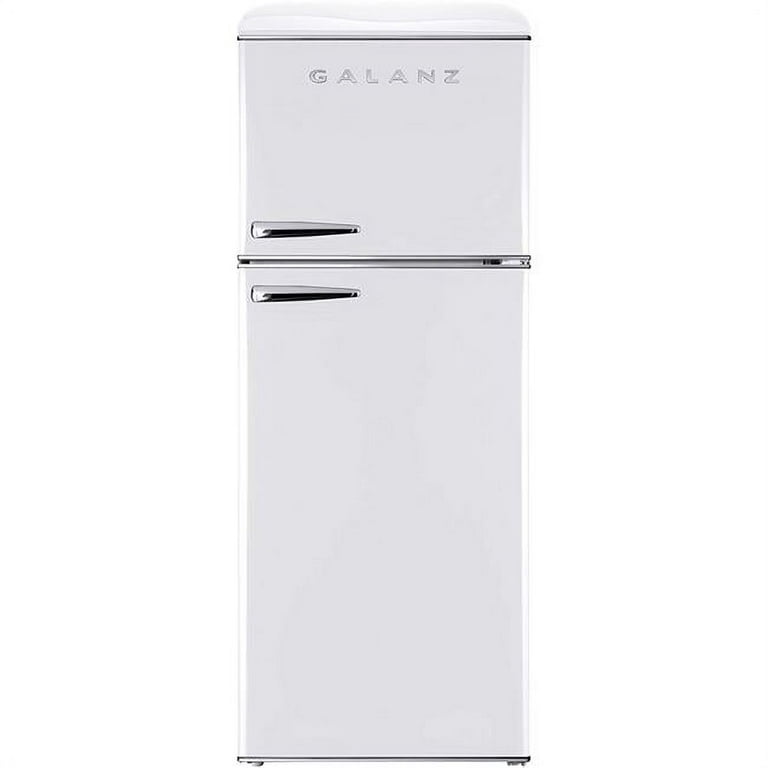 GLR74BWER12 by Galanz - Galanz 7.4 Cu Ft Retro Bottom Mount Refrigerator in  Milkshake White