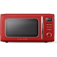 thumbnail image 1 of Galanz Retro Countertop Microwave Oven with Auto Cook & Reheat, Defrost, Quick Start Functions, Easy Clean with Glass Turntable, Pull Handle, 1.1 cu ft, Red, 1 of 8