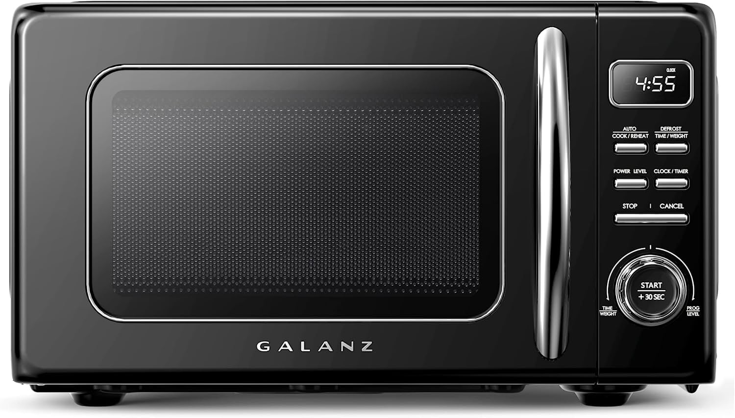 Galanz Retro Countertop Microwave Oven, .9 cu ft, Auto Cook, Reheat