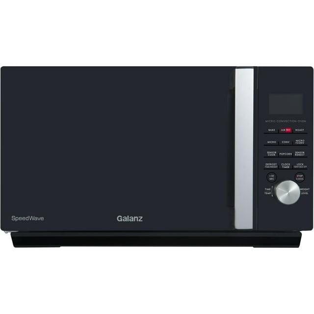 Galanz SpeedWave Countertop Microwave Oven, 1.6 Cu Ft, Black