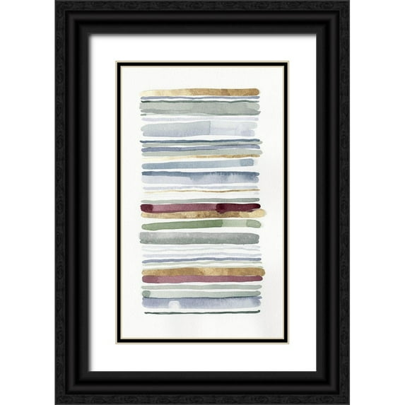 Galapon, Niki 10x14 Black Ornate Wood Framed with Double Matting Museum Art Print Titled - Night Draws I