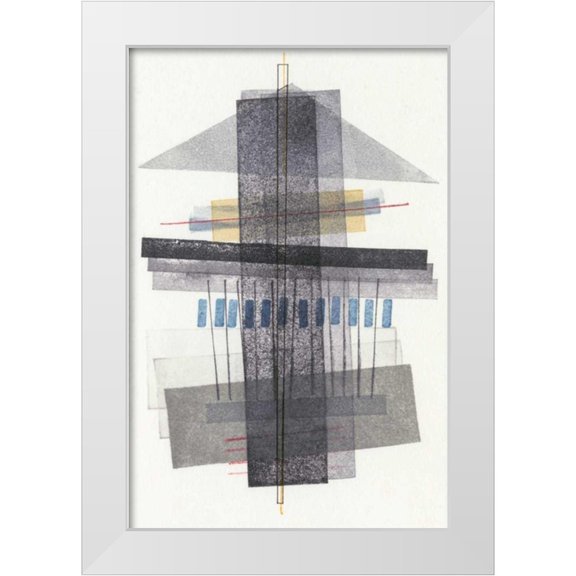 Galapon, Nikki 11x14 White Modern Wood Framed Museum Art Print Titled - Compass Point II
