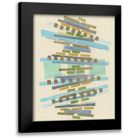 Galapon, Nikki 12x14 Black Modern Framed Museum Art Print Titled - Balancing IV