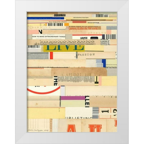 Galapon, Nikki 12x14 White Modern Wood Framed Museum Art Print Titled - True II