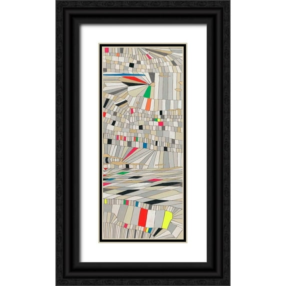 Galapon, Nikki 12x24 Black Ornate Wood Framed with Double Matting Museum Art Print Titled - Hifi Grain II