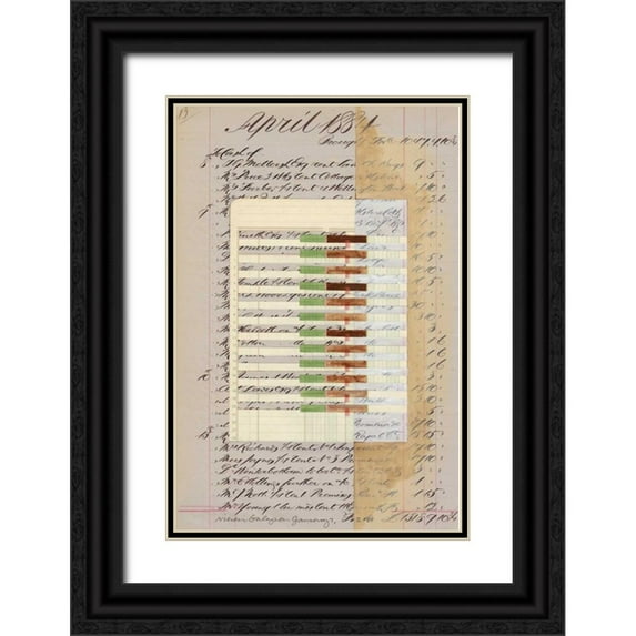 Galapon, Nikki 13x18 Black Ornate Wood Framed with Double Matting Museum Art Print Titled - Journal Sketches XII
