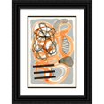 thumbnail image 1 of Galapon, Nikki 13x18 Black Ornate Wood Framed with Double Matting Museum Art Print Titled - Orange And Grey Scramble I, 1 of 4