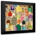 thumbnail image 1 of Galapon, Nikki 15x15 Black Modern Framed Museum Art Print Titled - Stamped Houses II, 1 of 5