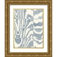 thumbnail image 1 of Galapon, Nikki 15x18 Gold Ornate Wood Framed with Double Matting Museum Art Print Titled - Indigo Grain I, 1 of 4