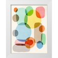 thumbnail image 1 of Galapon, Nikki 15x18 White Modern Wood Framed Museum Art Print Titled - Inked Orbs V, 1 of 4