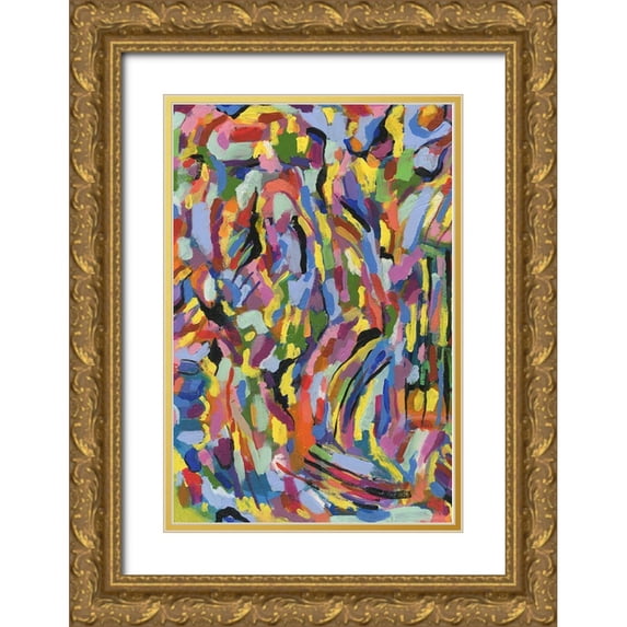 Galapon, Nikki 17x24 Gold Ornate Wood Framed with Double Matting Museum Art Print Titled - Scram I