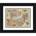thumbnail image 1 of Galapon, Nikki 18x15 Black Ornate Wood Framed with Double Matting Museum Art Print Titled - Modern Map of Boston, 1 of 4