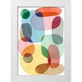 thumbnail image 1 of Galapon, Nikki 18x24 White Modern Wood Framed Museum Art Print Titled - Inked Orbs I, 1 of 4
