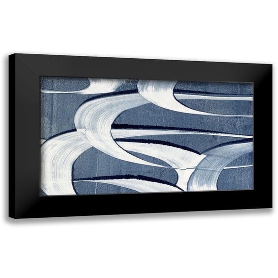 Galapon, Nikki 24x15 Black Modern Framed Museum Art Print Titled - Wave Frequency II