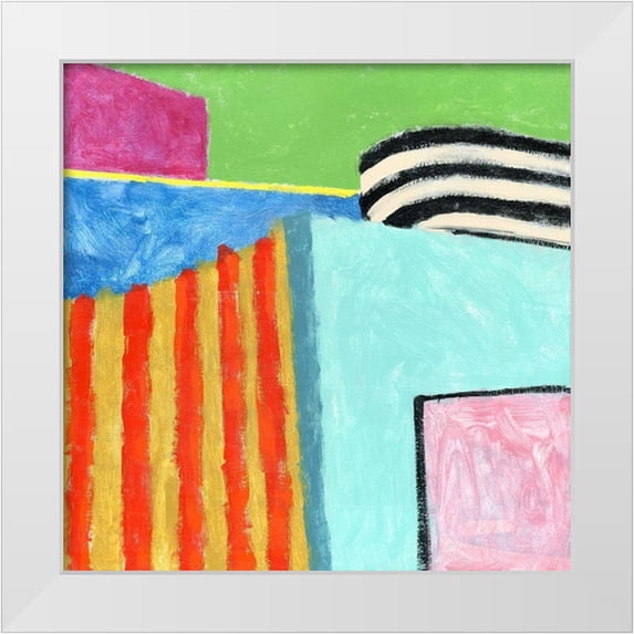 Galapon, Nikki 26x26 White Modern Wood Framed Museum Art Print Titled - Museum I