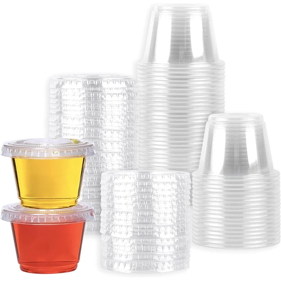 Galashield [50 Sets - 2.5 oz.] Jello Shot Cups Condiment Containers ...