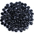 thumbnail image 1 of Galashield Black Flat Glass Marbles for Vases Black Stone Glass Gems Beads Pebbles Vase Filler (1 LB, Approx. 100 PCS), 1 of 8
