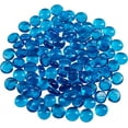 Galashield Blue Flat Glass Marbles for Vases Glass Gems Beads Pebbles