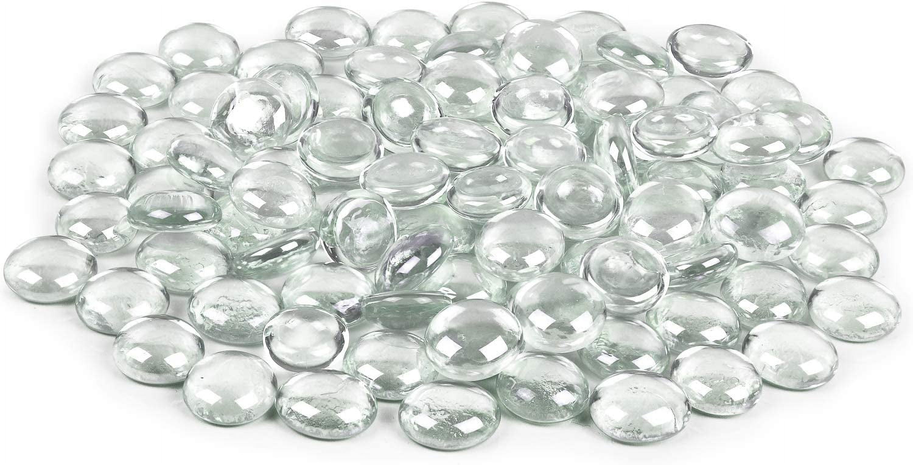 Hilitchi Light Blue Glass Stones | 1lb Bag Vase Filler & Aquarium Gravel | Smooth Decorative Gems - View #10
